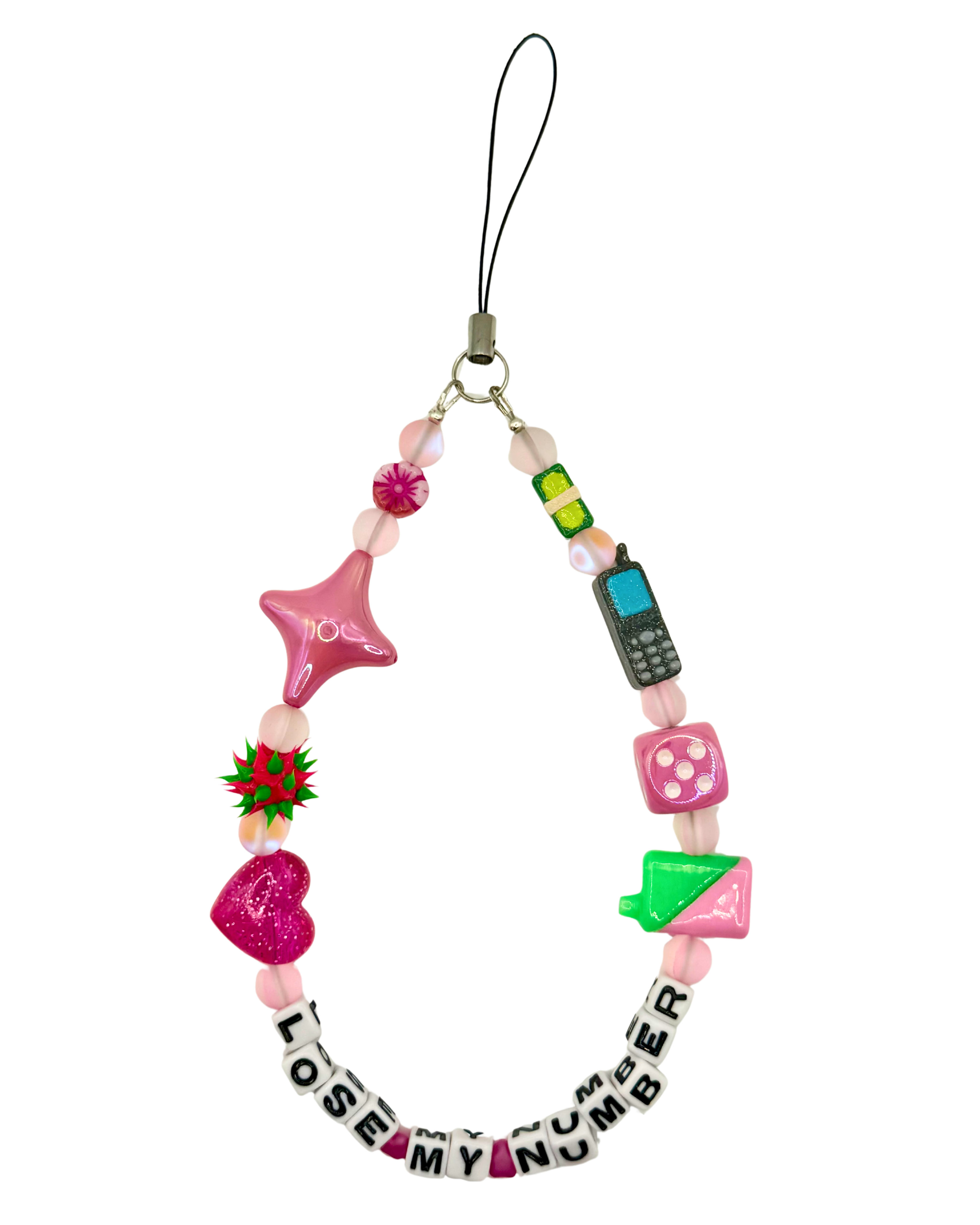 The Lose My Number Phone Charm
